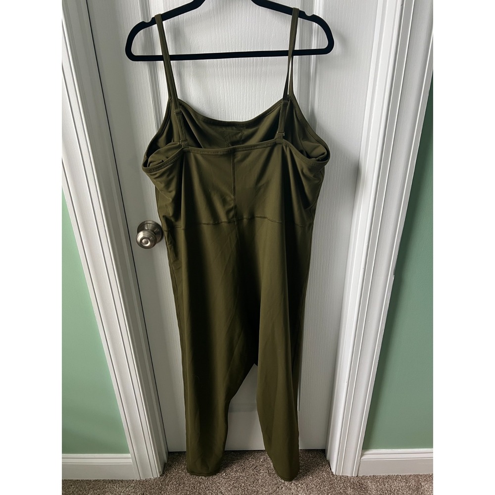Old Navy Womens 3X Jumpsuit One Piece Activewear Power Soft Drab Olive Green - Picture 2 of 4